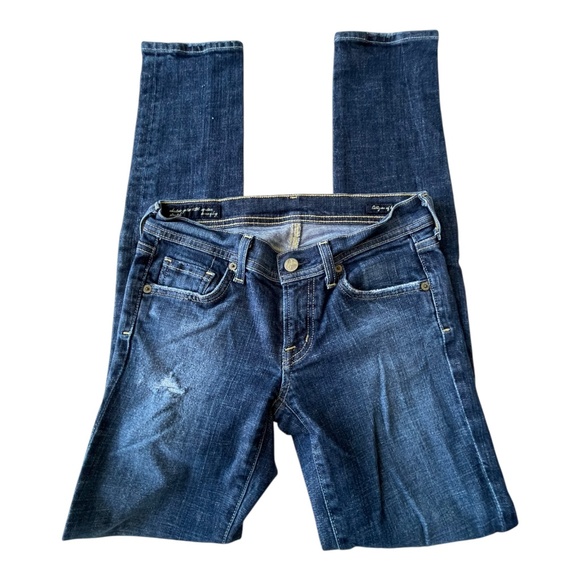 Size 25 Citizens of Humanity Jerome Dahan Skinny Leg Stretch Denim Blue Jeans - Picture 6 of 11